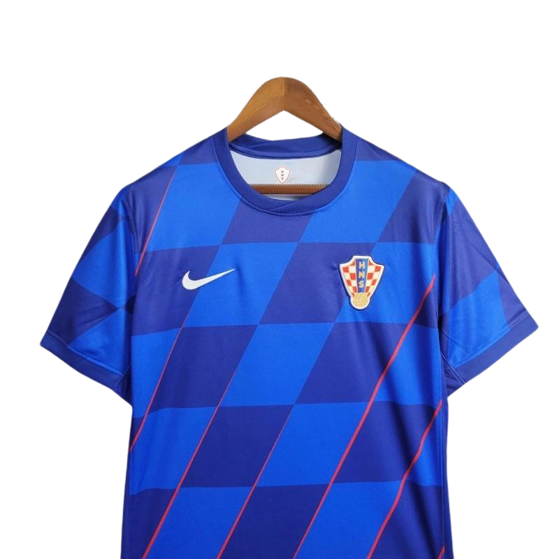 Camiseta visitante de Croacia para la Eurocopa 2024 (versión para aficionados)