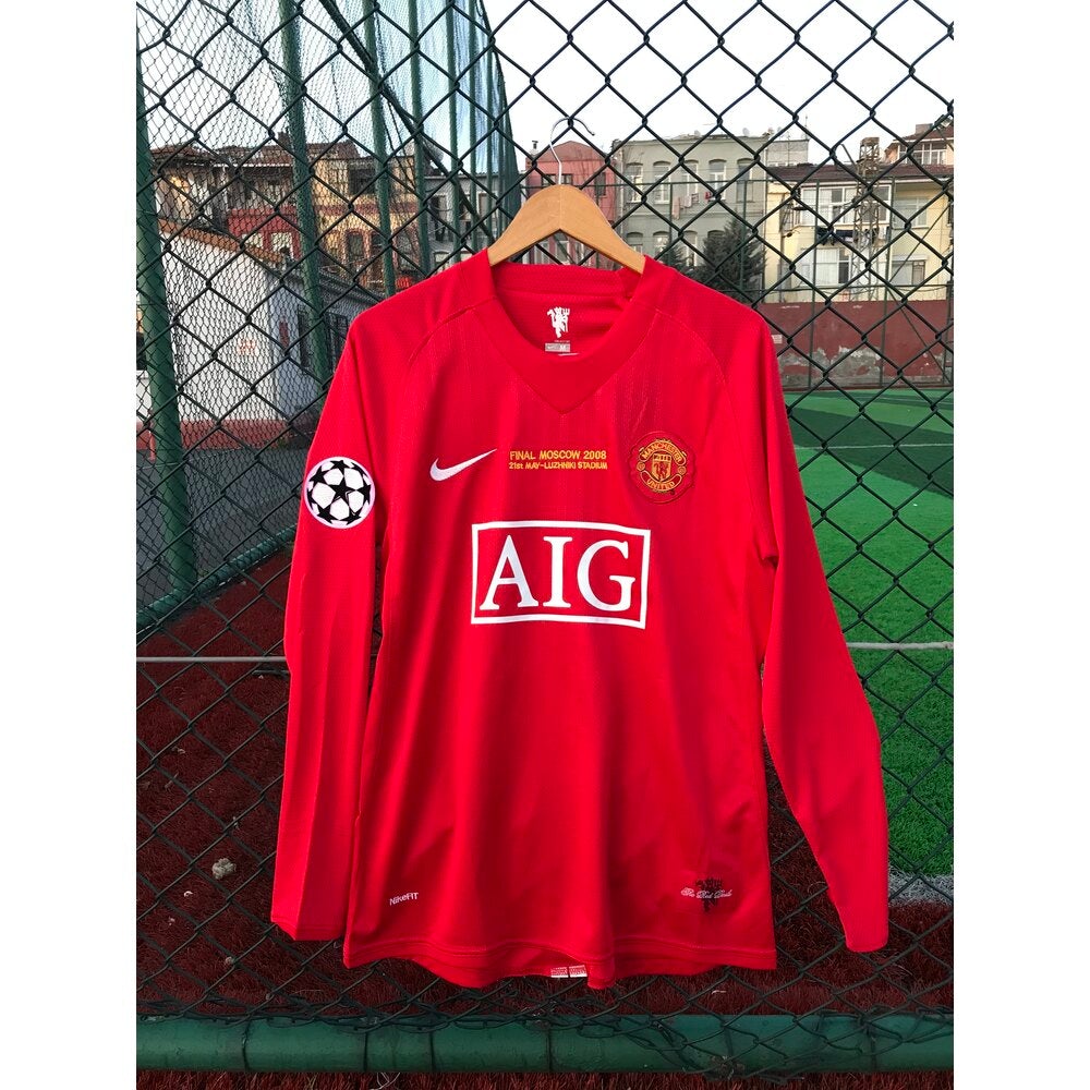 Camiseta de manga larga del Manchester United 2007-2008