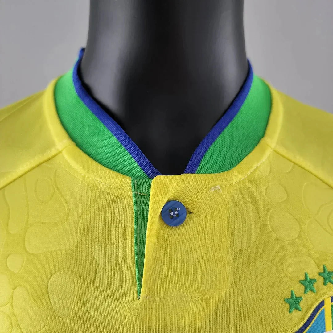 2022 World Cup Brazil Home Soccer set ( jersey+Shorts )