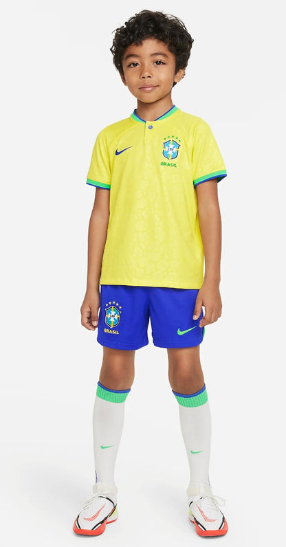 2022 World Cup Brazil Home Soccer set ( jersey+Shorts )