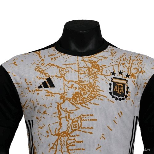 Kit especial Argentina 2023 Blanco/Marrón - Versión jugador