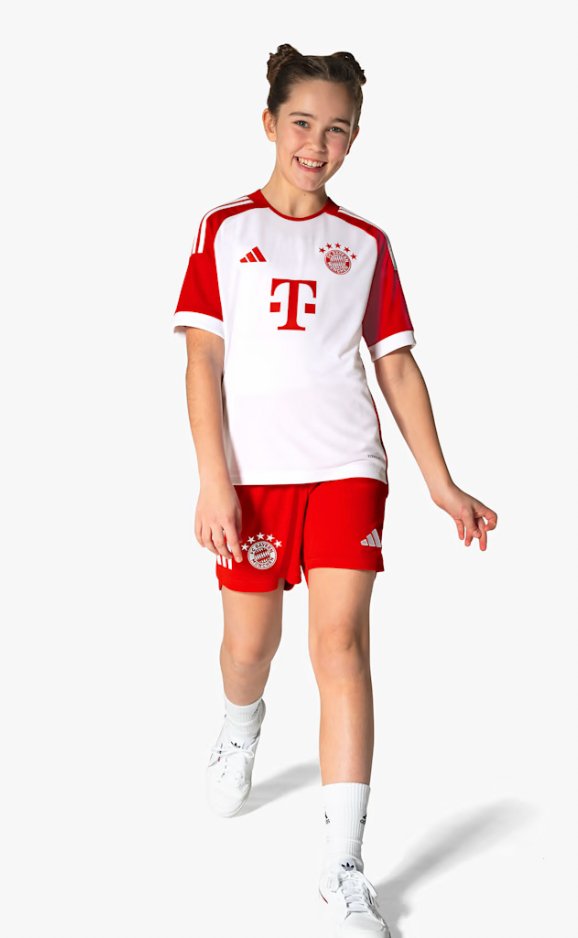 2023/2024 Bayern München Thuis Voetbalset (shirt+Shorts)