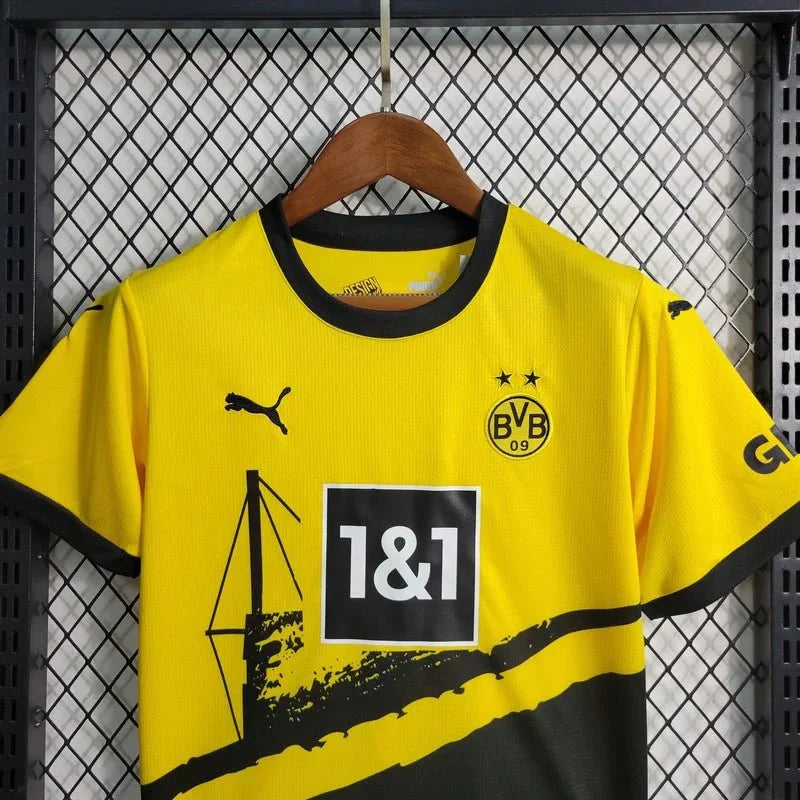 2023/2024 Kids Maat Dortmund Thuisset (shirt+Shorts)