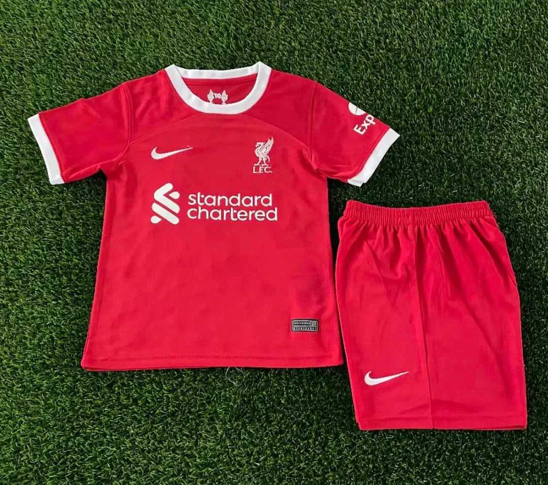 2023/2024 Liverpool Thuis Voetbalset (shirt+Shorts)