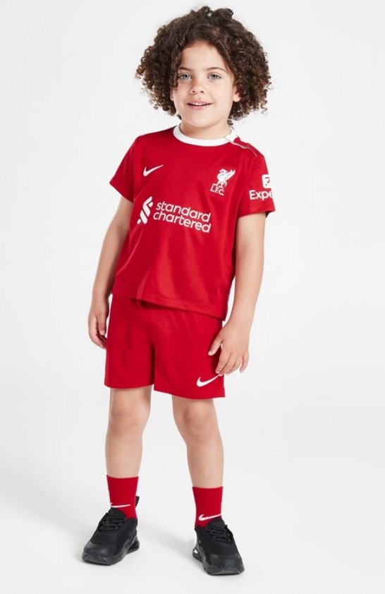 2023/2024 Liverpool Thuis Voetbalset (shirt+Shorts)