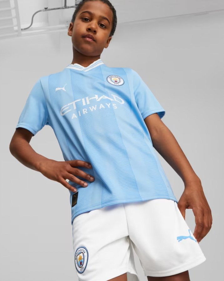 2023/2024 Manchester City Thuis Voetbalset (shirt+Shorts)