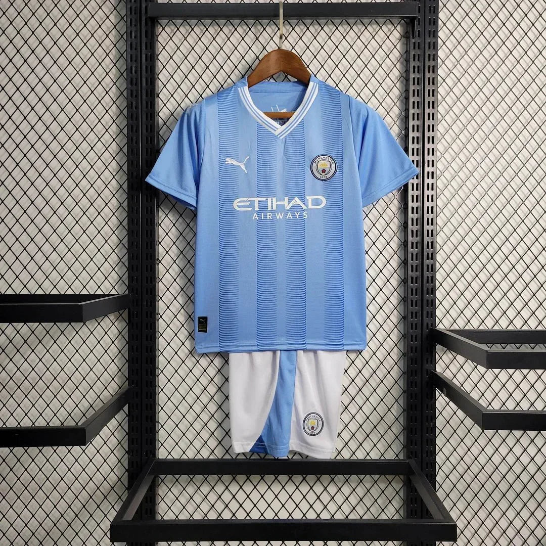 2023/2024 Manchester City Thuis Voetbalset (shirt+Shorts)