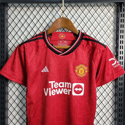 2023/2024 Manchester United Thuis Voetbalset (shirt+Shorts)