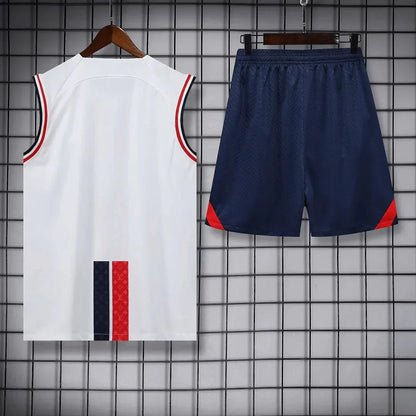 2023/2024 Psg Paris Saint-Germain X Lv pre-match Sleeveless training White set