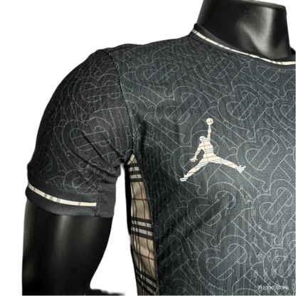 Camiseta Jordan x Burberry edición especial negra de la Eurocopa 2024/2025 de Inglaterra