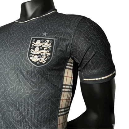 Camiseta Jordan x Burberry edición especial negra de la Eurocopa 2024/2025 de Inglaterra