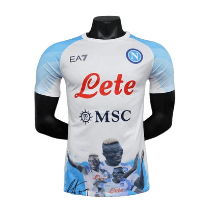 23-24 Napoli Face Game Victor Osimhen Champion Kit - Player Version