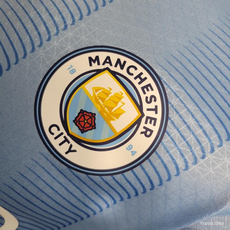 Camiseta local del Manchester City 23-24 - Versión para jugadores