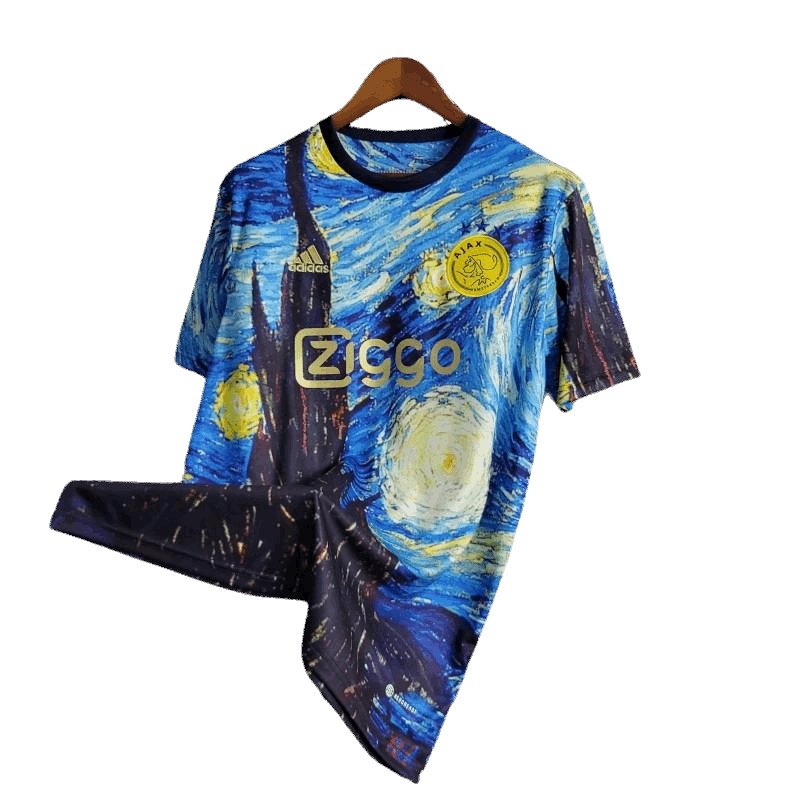 23/24 AJAX x Vincent Van Gogh Olieverfschilderij Sterrennacht Special Edition kit - Fanversie