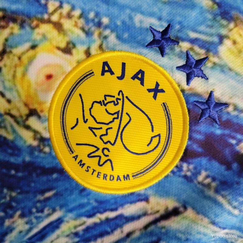 23/24 AJAX x Vincent Van Gogh Olieverfschilderij Sterrennacht Special Edition kit - Fanversie