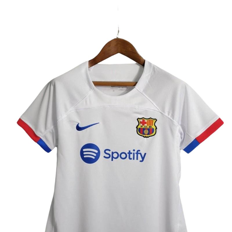 Camiseta visitante del Barcelona 23/24 para mujer - Versión para aficionados