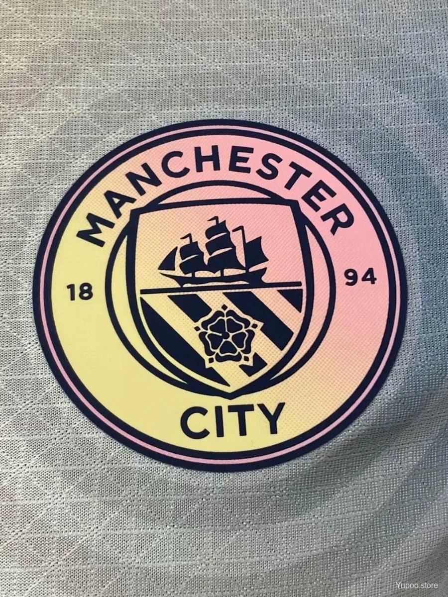 Kit especial blanco y rosa del Manchester City 24/25 - Versión para jugadores | Tienda 365djerseys