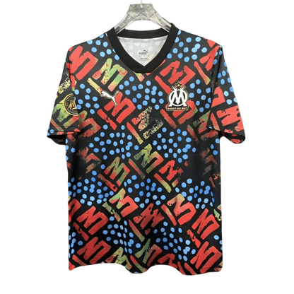 24/25 Olympique Marseille Africa Black Special Pre-Match Kit - Fan Version | 365djerseys Store