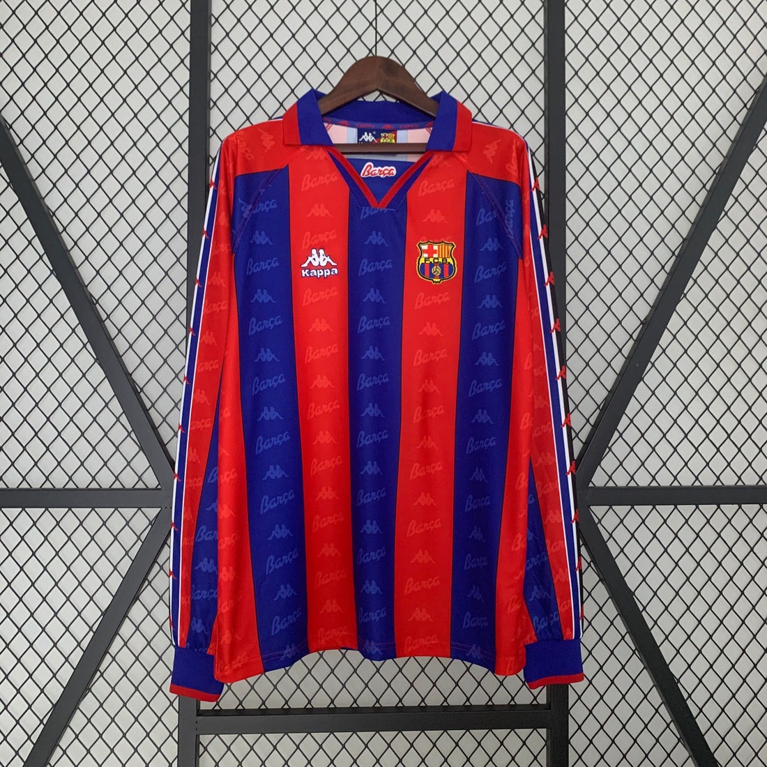 Barcelona 1996-1997 Retro Home Jersey (Long Sleeved)