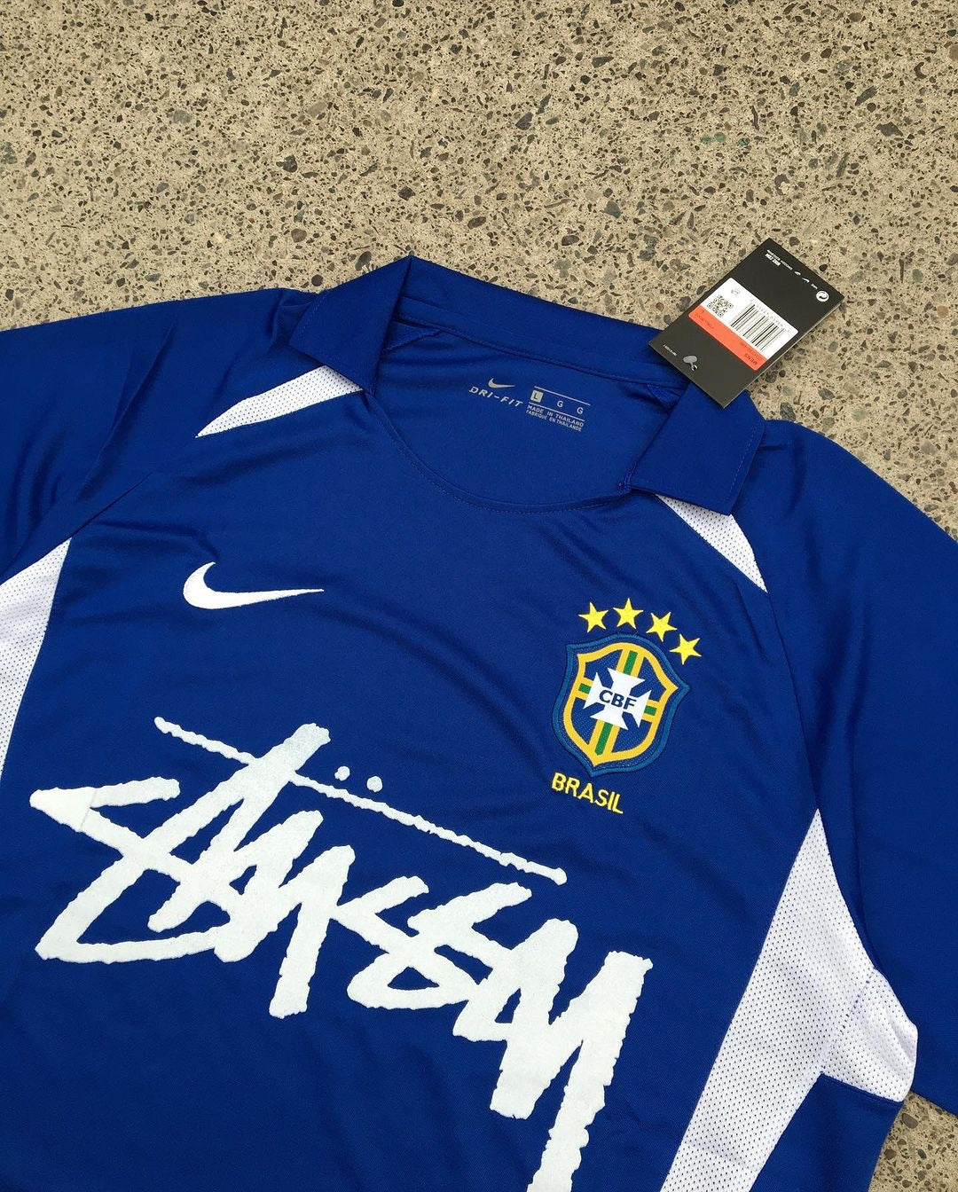 Brazil 2002 Away Football Jersey X Stussy | Limited Edition