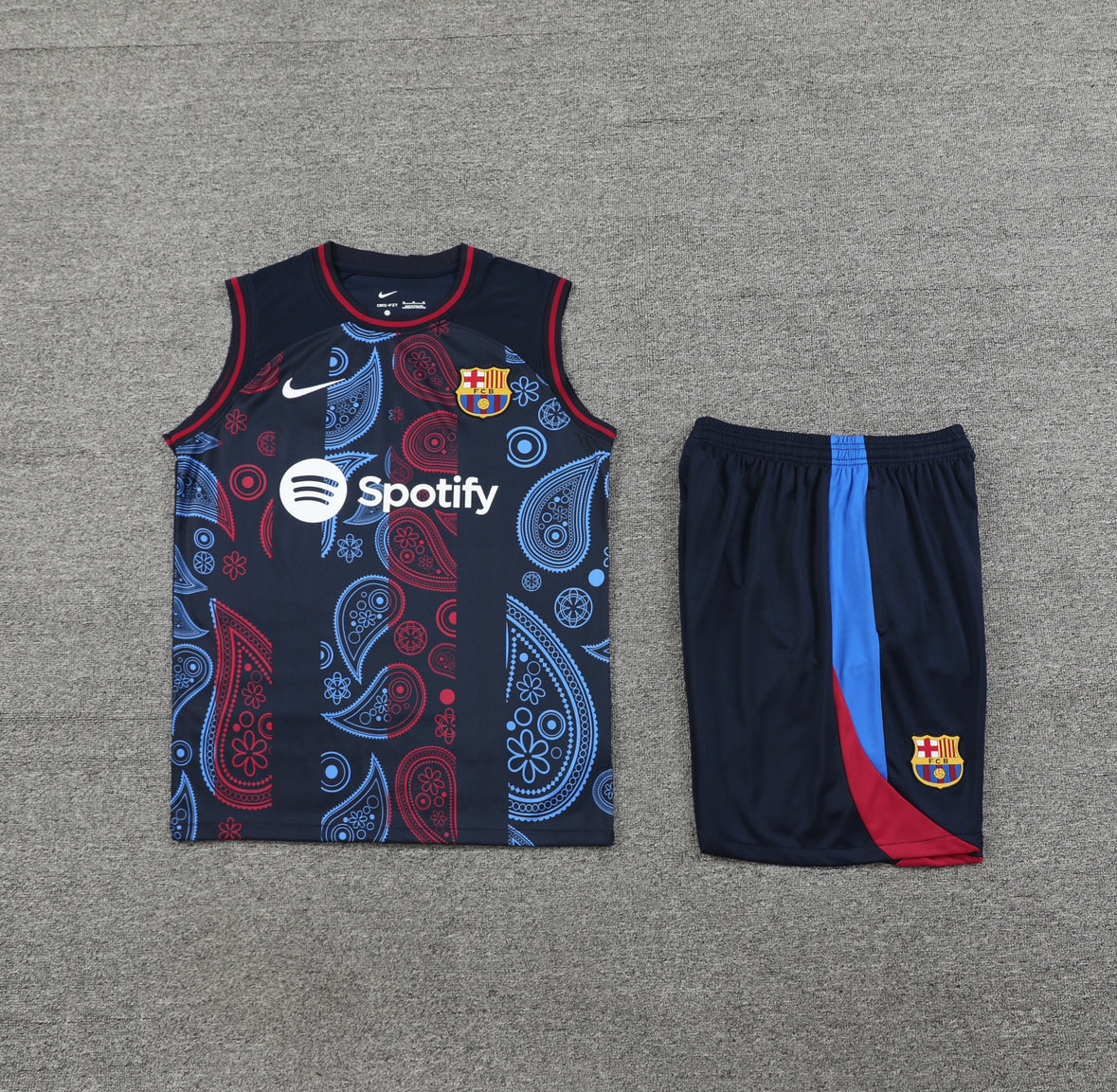 Conjunto de entrenamiento de verano sin mangas del Barcelona 2024/25