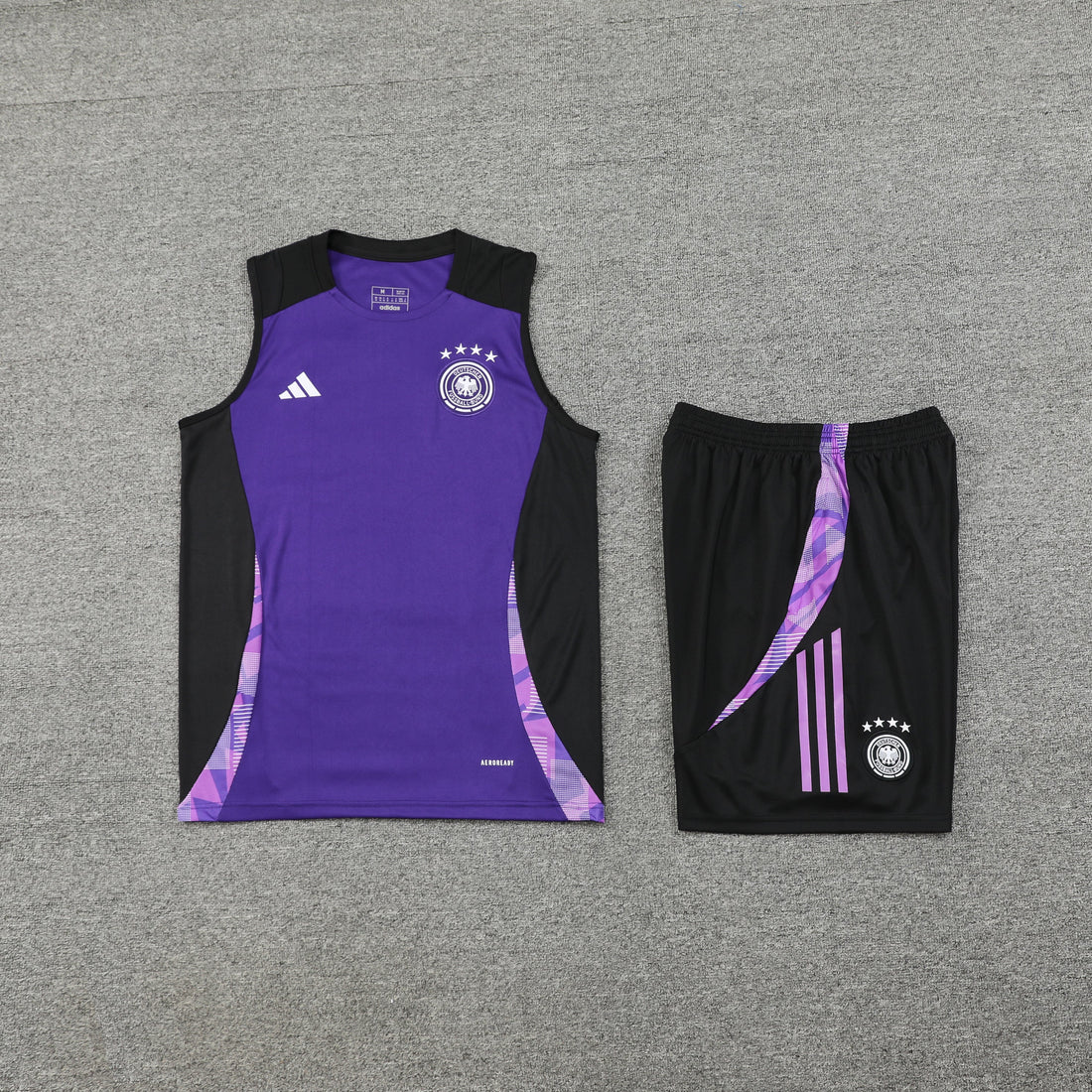 Conjunto de entrenamiento sin mangas de Alemania morado 2024/25