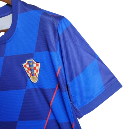 Camiseta visitante de Croacia para la Eurocopa 2024 (versión para aficionados)