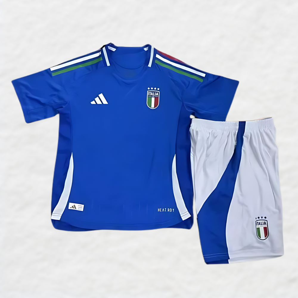 KIDS ITALY EUROS 2024 HOME SHIRT