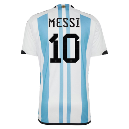 Camiseta de local de Argentina Tres Estrellas 2022 de MESSI 