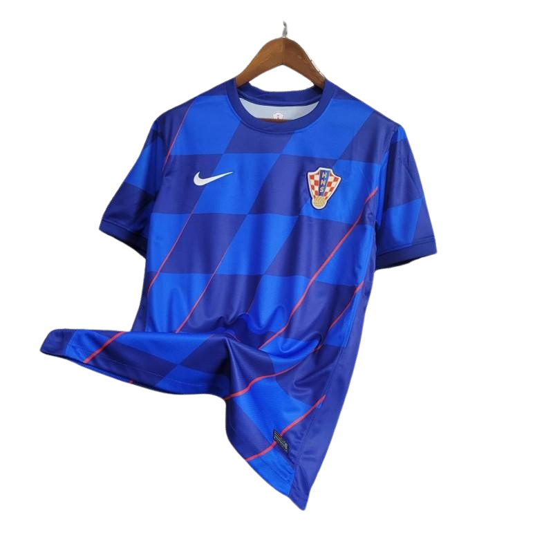 Camiseta visitante de Croacia para la Eurocopa 2024 (versión para aficionados)