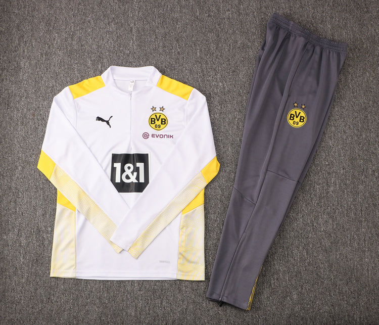 Borussia Dortmund 20-21 | Yellow White Tracksuit