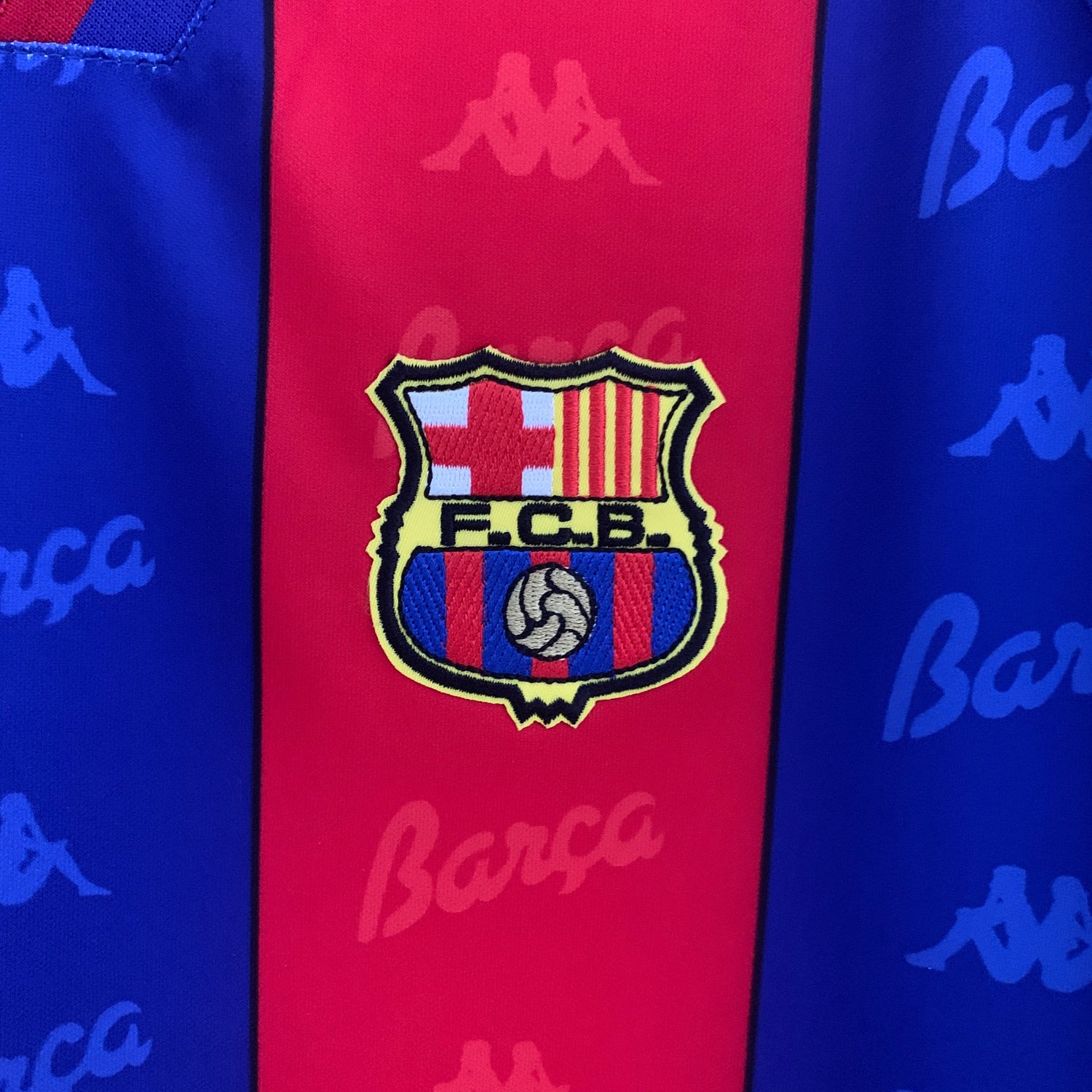 Barcelona 1996-1997 Retro Home Jersey (Long Sleeved)