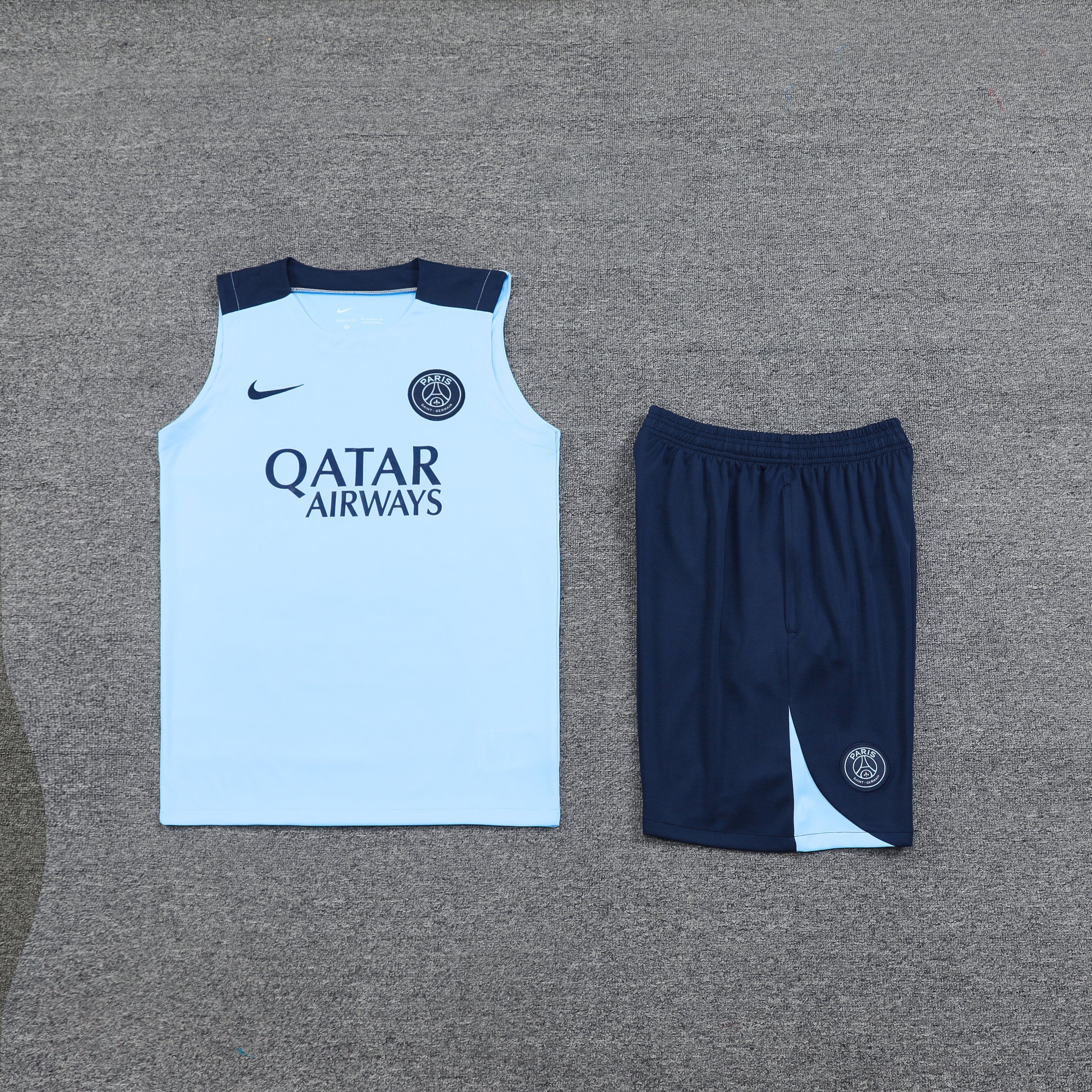 Conjunto de entrenamiento de verano sin mangas PSG 2024/25