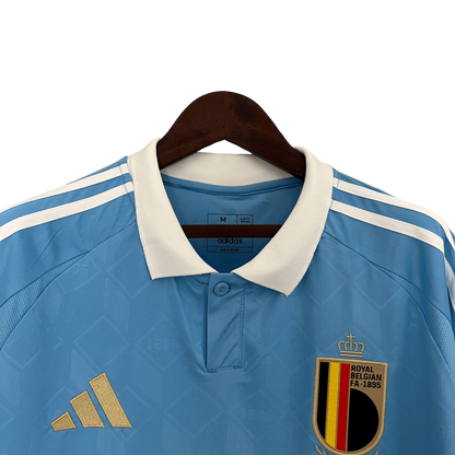 Camiseta visitante de Bélgica para la Eurocopa 2024 (versión para aficionados) 