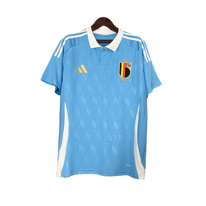 Camiseta visitante de Bélgica para la Eurocopa 2024 (versión para aficionados) 