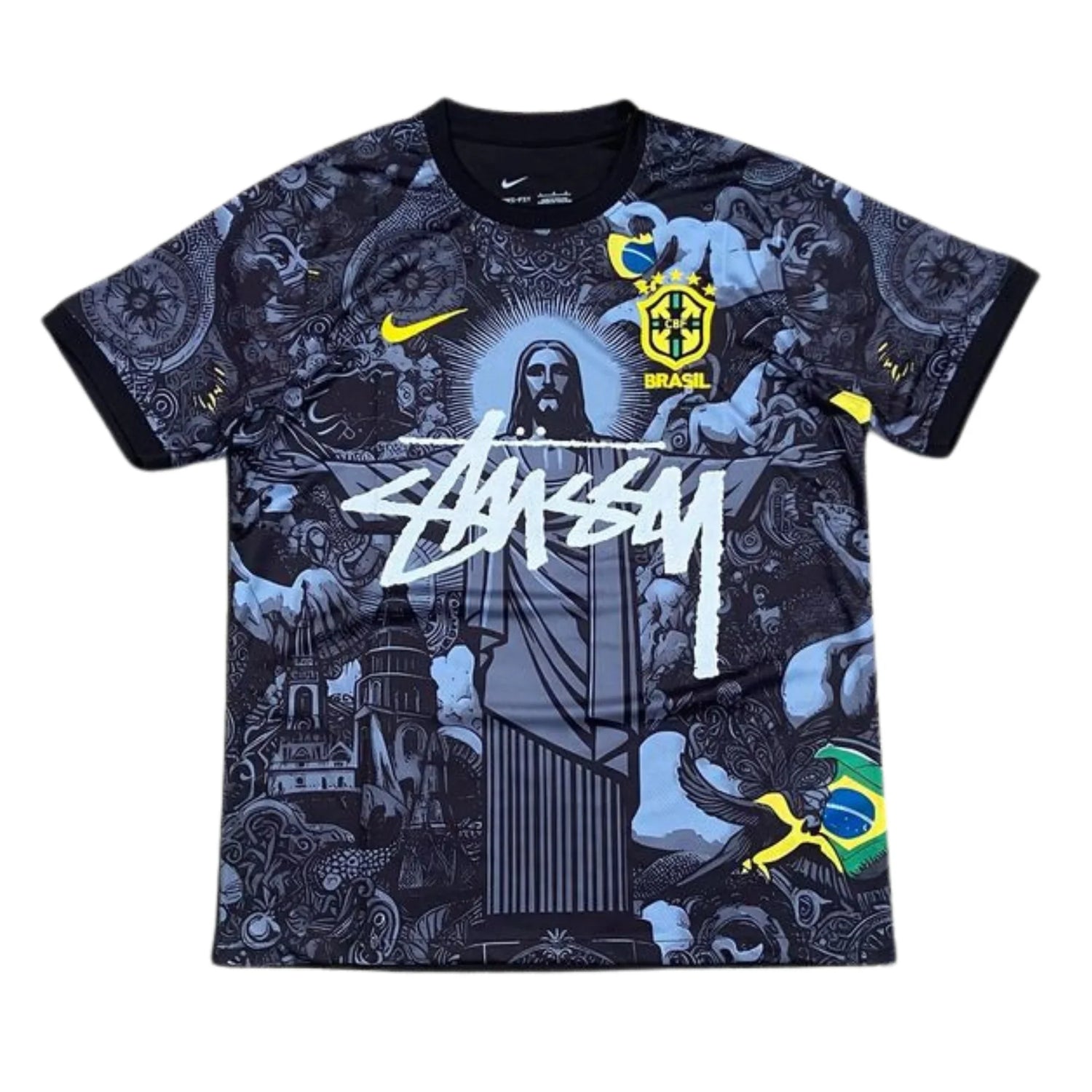 BRAZIL X JESUS ​​CHRIST X STUSSY SPECIALE EDITIE (ZWART)