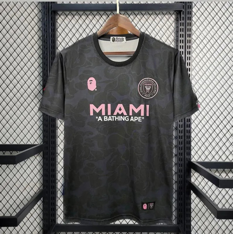 INTER MIAMI X een Bathing APE 2023/2024 ZWARTE SPECIALE EDITIE