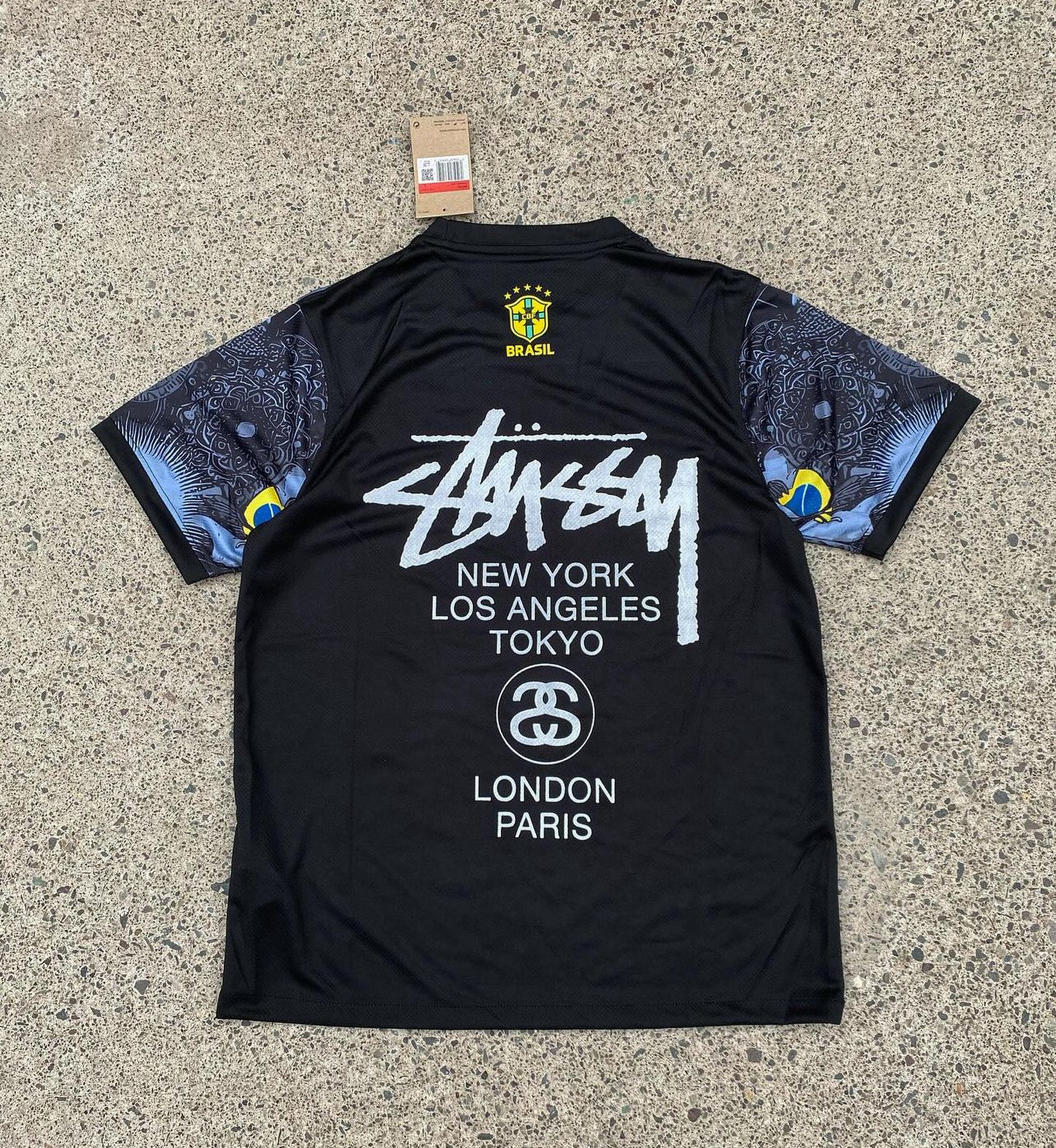 EDICIÓN ESPECIAL BRASIL X JESUCRISTO X STUSSY (NEGRO)