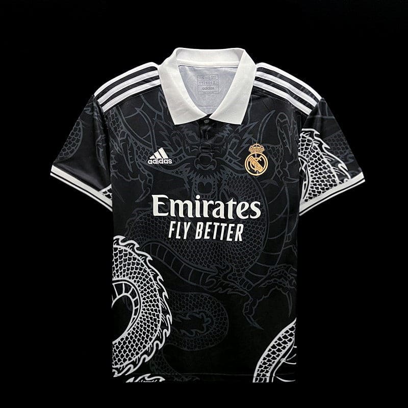 Dragon Design real Madrid Shirt (Black)