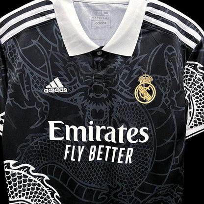 Dragon Design real Madrid Shirt (Black)