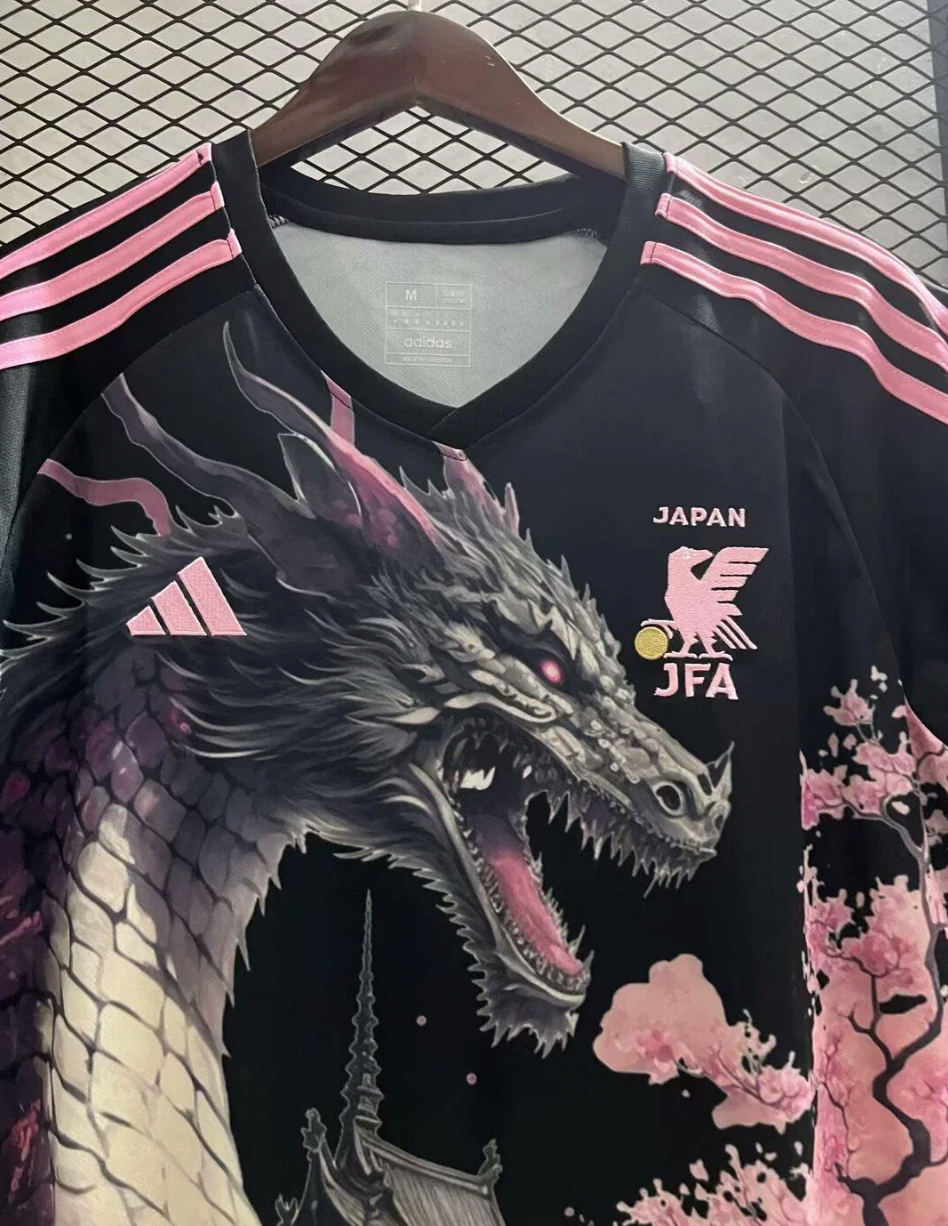 Japan Pink Dragon Football Jersey - Special Edition