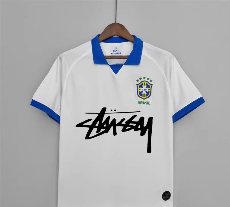 Edición especial Stussy Brasil blanco y azul 2019