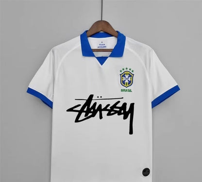 Edición especial Stussy Brasil blanco y azul 2019