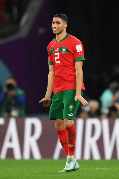 HAKIMI 2 Morocco Home Jersey World Cup 2022