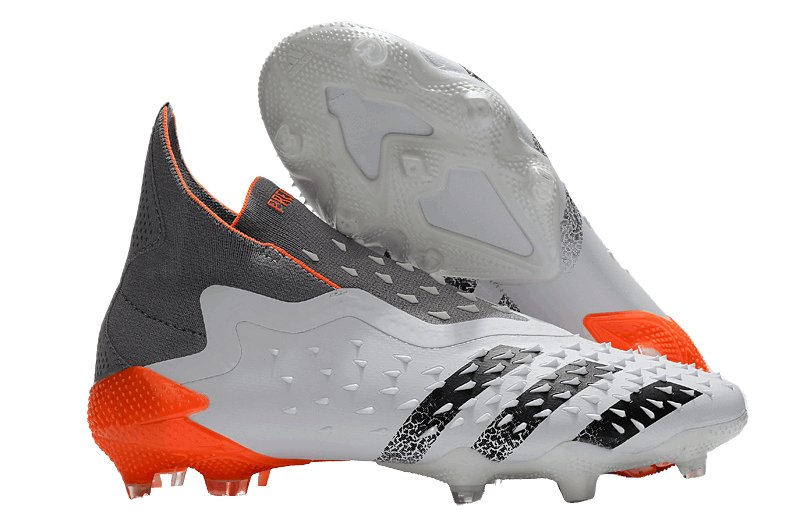 Adidas Predator Freak+ Whitespark FG - White Dark Metallic Silver Red