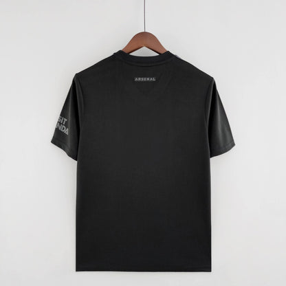 ARSENAL ALL BLACK T-SHIRT 22/23 (training vóór de wedstrijd) 