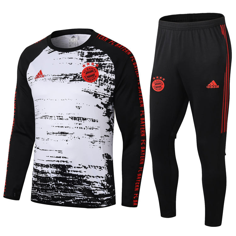 Bayern Munich 20-21 | Black &amp; White Crew Neck | Tracksuit