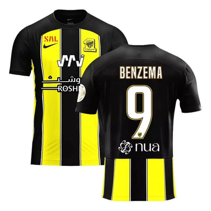 BENZEMA 9 Al Ittihad Saudi Home Soccer Jersey 2023/24