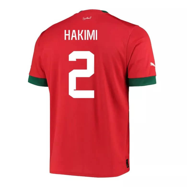 HAKIMI 2 Camiseta de local de Marruecos Copa del Mundo 2022