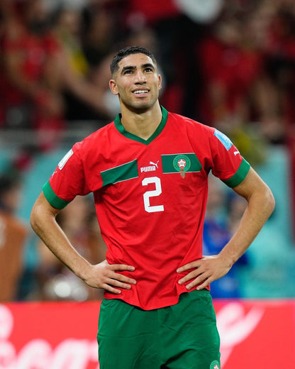 HAKIMI 2 Camiseta de local de Marruecos Copa del Mundo 2022